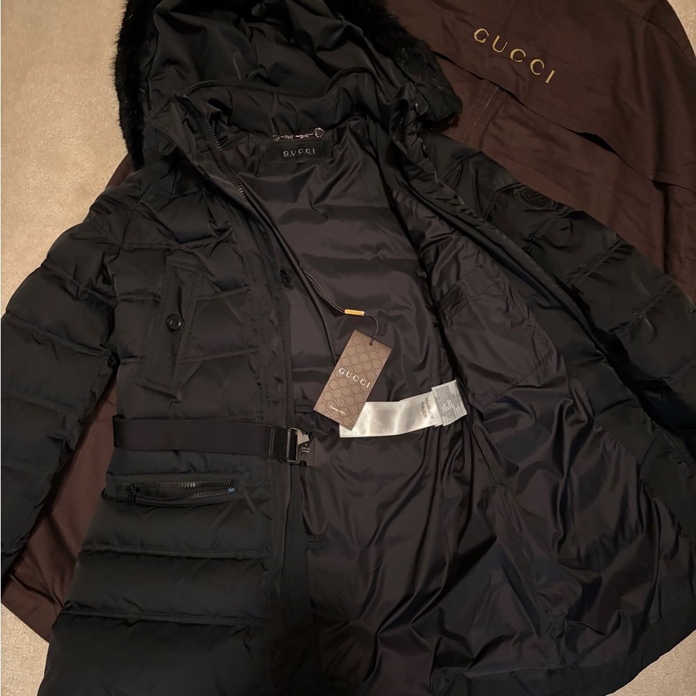 Gucci Elegant Black Quilted Jacket